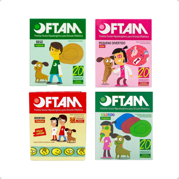 Kit 4 Caixas 20un Protetor Ocular Tampao Oftam Sortido 0 Kit 4 Caixas 20un Protetor Ocular Tampao Oftam Sortido 0