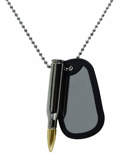 Plaqueta De Identificação Com Projétil Militar Exercito 0