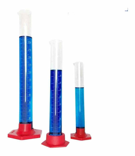 Proveta Graduada De Vidro 250ml Base Em Polipropileno 0