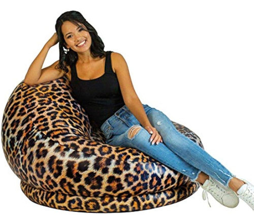 Silla Inflable Aircandy, Varios Estilos De Color (leopardo) 0