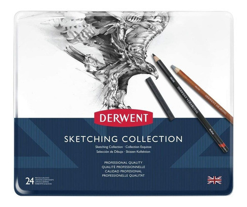Lata Derwent Sketching Colection X 24 Completa Barrio Norte 0