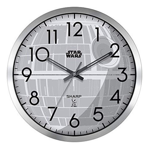 Sharp Star Wars Death Star Reloj De Pared Atómico - 12  Acab 0