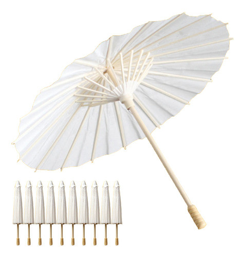 I 10 Peças De Tinta De Guarda-sol De Papel Chinês Pequeno 0