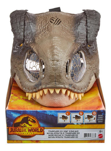 Mascara Jurassic World T-rex Muerde Y Ruge 0