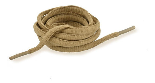 Par Cadarço Oval Tenis Dunk Yeezy 700 Bege 140cm 0