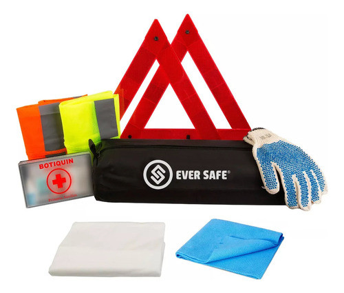 Kit Seguridad Para Auto Reglamentario Emergencia Vtv Bolso 0