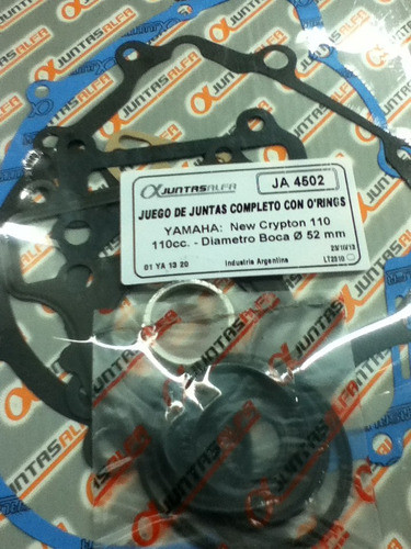 Juego De Juntas Completo Con Oring Yamaha New Crypton 110 0