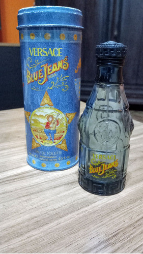 Frasco De Perfume Vacío Blue Jeans De Versace 75ml En Lata 0