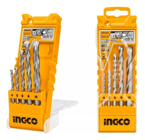 Set 5 Mechas Multi Uso Ingco Akd6058 - Lnf 0