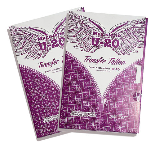 Kit 2 Papel Hectográfico Stencil U-20 100 Folhas Para Tattoo 0