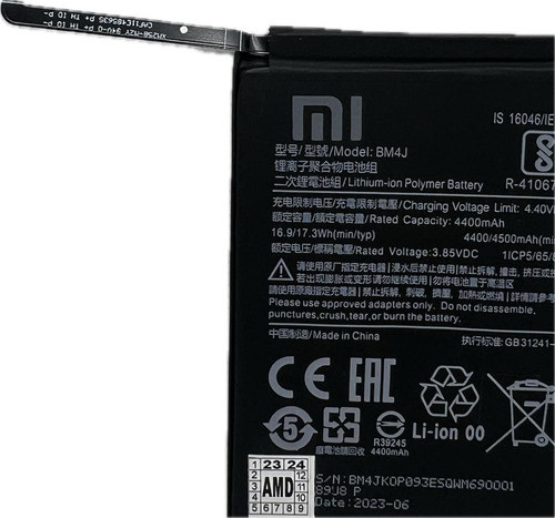 Flex Carga Bateria Bm4j Xiaomi Redmi Note 8 Pro Nova +nf +ga 0