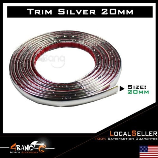 Coche Puertas Parachoques Delantero/trasero Plata Decoración 0