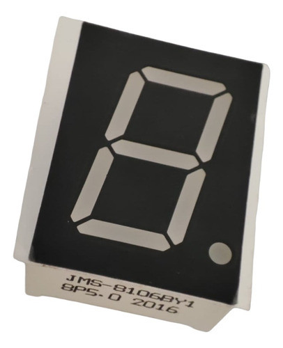 Dígito Display 7 Segmentos Ánodo Común Ac Blanco 0.8 0