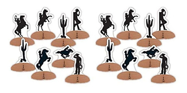 Beistle 16 Piezas Western Silhouette Mini Table Centerpieces 0 Beistle 16 Piezas Western Silhouette Mini Table Centerpieces 0