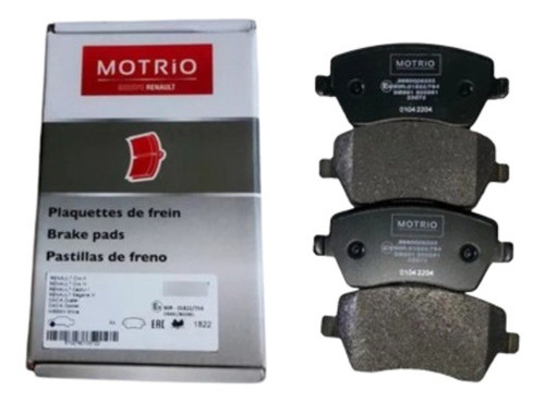 Pastillas Freno Delanteras Renault Duster 1.6 Original 0