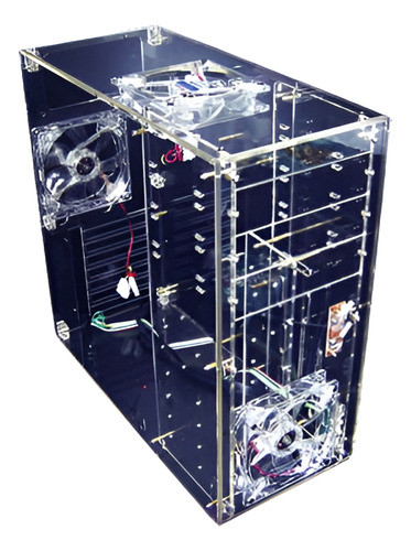 Funda De Computadora Atx Mid Tower Funda De Acrílico Transpa 0