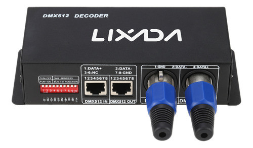 Decodificador De Controlador Rgbw Lixada 4ch*4a Dmx512 Drive 0