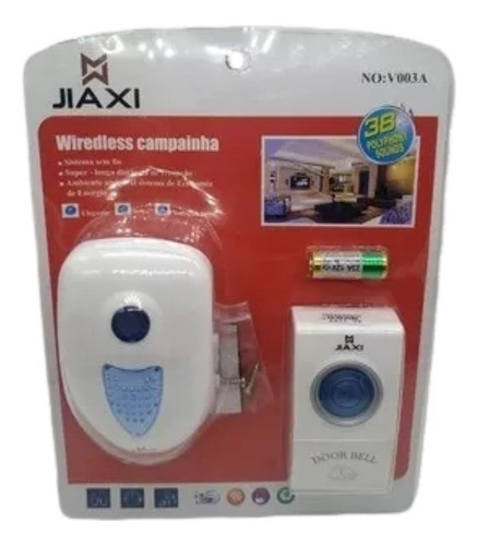 Campainha Sem Fio 38 Toques Wireless Controle Volume 0