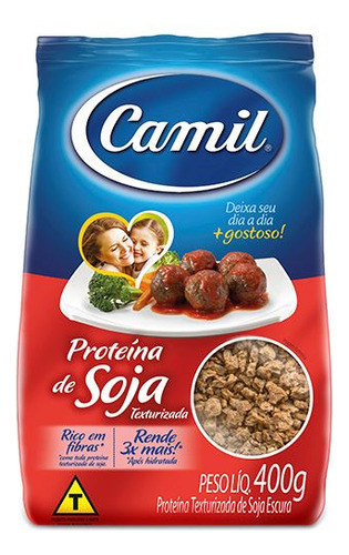 Proteina Soja Texturizada Carne Camil 400 G 0