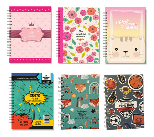 Pack Libreta Anillada X 6 - Promesas 0