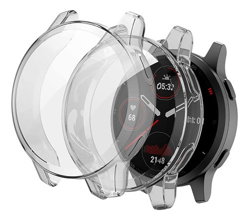 2 Fundas Con Protect Pantalla Para Garmin Vivoactive 4 45mm 0