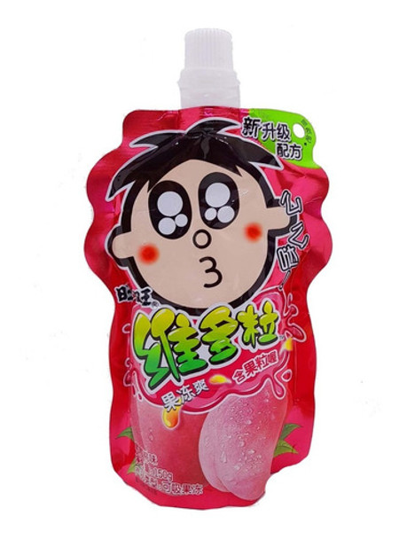 Gelatina Bebible Sabor Durazno 150ml. Marca Wang Zai 0