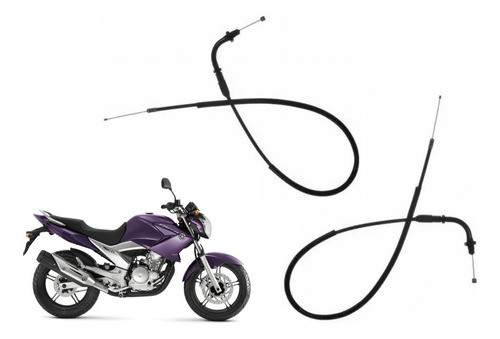 Kit Cabos Acelerador A+b Fazer 250 2006-2015 0