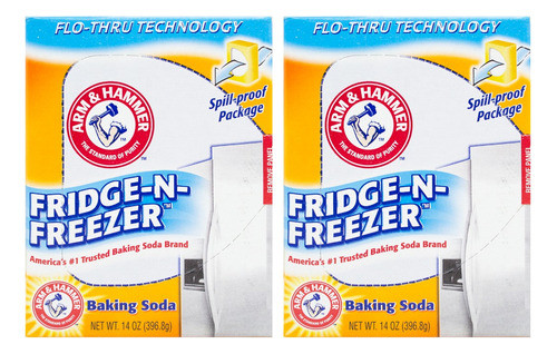 Arm & Hammer Absorbe Elimina Olores Heladeras Bicarbonato X2 0