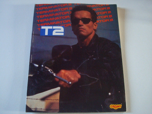 Carpeta Terminator 2 Arnold Schwarzenegger (cromy) - Vintage 0