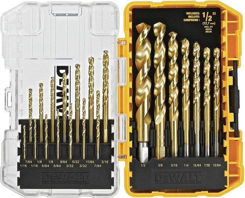 Juego De Brocas Dewalt Dw1342 C/ Punta De Titanio-21 Unid. 0