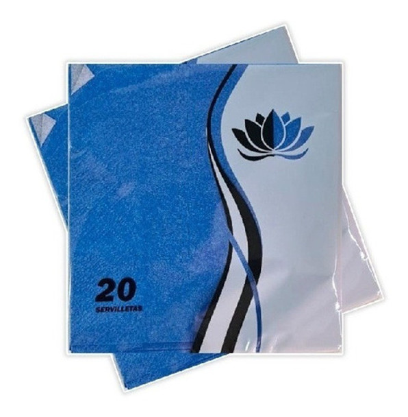 Servilleta Azul 32x32cm X 20u 0