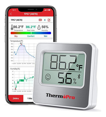 Termómetro Digital Higrómetro Thermopro Humedad Monitor 0