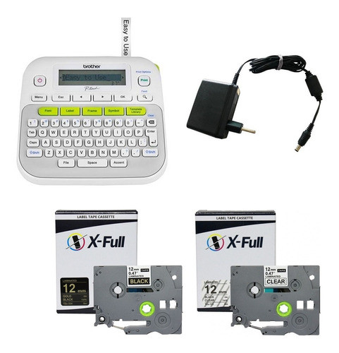 Rotulador Pt-d210 + 01 Tze-131 + 01 Tze-334 X-full + Fonte 0