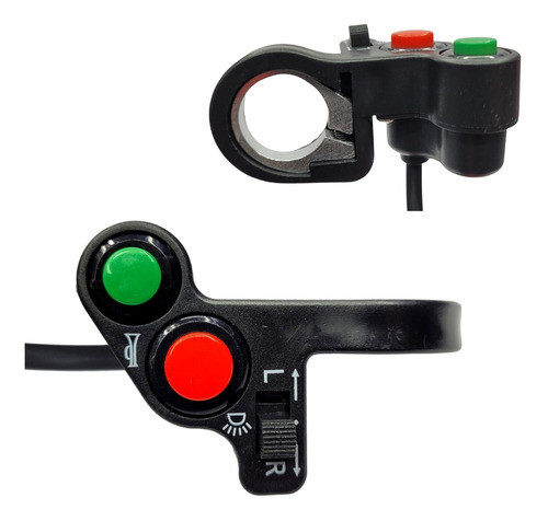 Botão Punho Para Moto Universal Farol Seta E Buzina 0