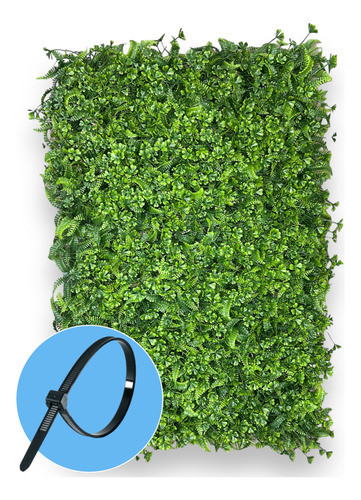 Kit 4 Placas Jardim Vertical Samambaia Artificial Premium 0