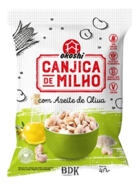 Canjica De Milho Com Azeite De Oliva Okoshi 40g 0