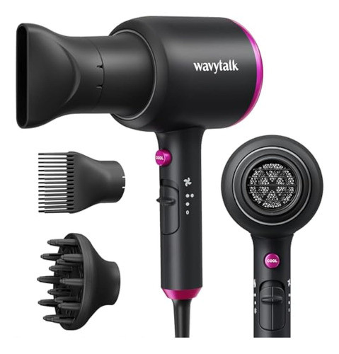 Wavytalk Secador De Pelo Profesional Con Difusor, 0