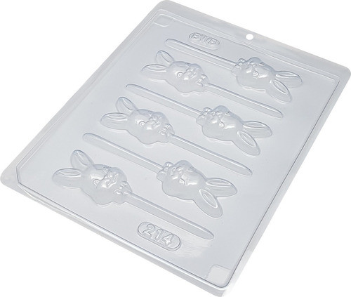 Kit Com 3 Forma Acetato Pirulito Coelho Gravatinha 0