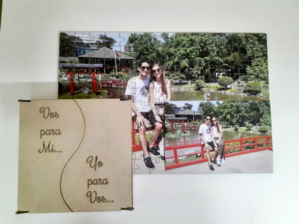Puzzle C/caja Personalizada Rompecabezas 46x30 252 Piezas 0
