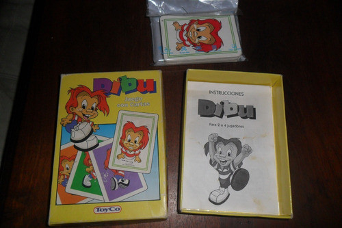 Juego De Mesa Muñeco Dibujo Tv Dibu Toyco Naipe Carta 0