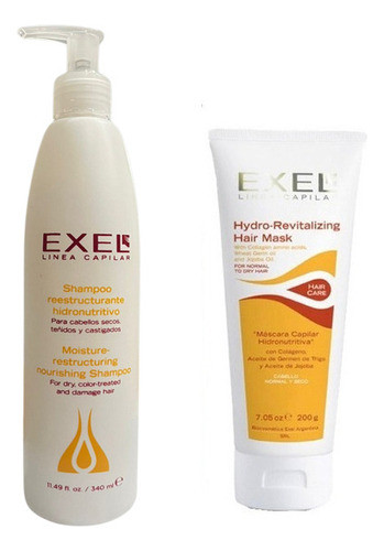 Kit Shampoo + Mascara Exel Nutrición Cabellos Secos 0