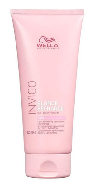 Wella Invigo Acondicionador Blonde Recharge X 200 Ml Matiza 0 Wella Invigo Acondicionador Blonde Recharge X 200 Ml Matiza 0