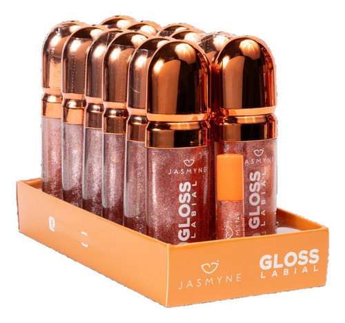 12 Gloss Labial Cor 6 Js011306 Jasmyne Atacado 0