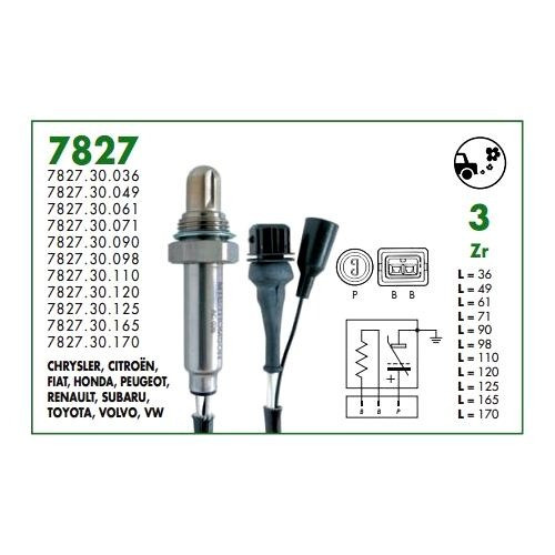 Sonda Lambda Thomson Volvo 460 1.8 91 98 0