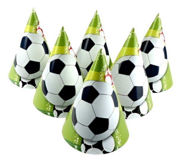 Tapa De Feliz Cumpleaños 6pcs/lot Fútbol De Dibujos Animados 0