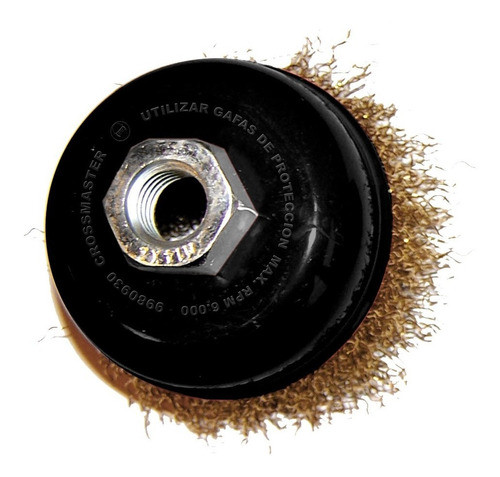 Cepillos De Copa Alambre Rizado Amoladora Crossmaster 100 Mm 0