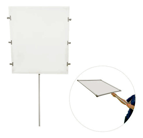 Difusor Butterfly Rígido 90cm Branco Estúdio Greika Flb01 0