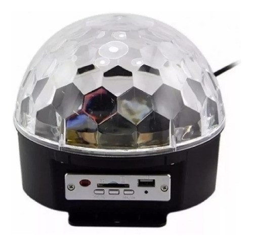 Bola Luces Led Media Esfera Con Parlante, Control Y Pendrive 0