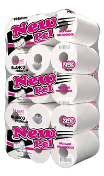 Papel Higiénico New Pel Simple Hoja 30 Rollos X 240 Hojas 0