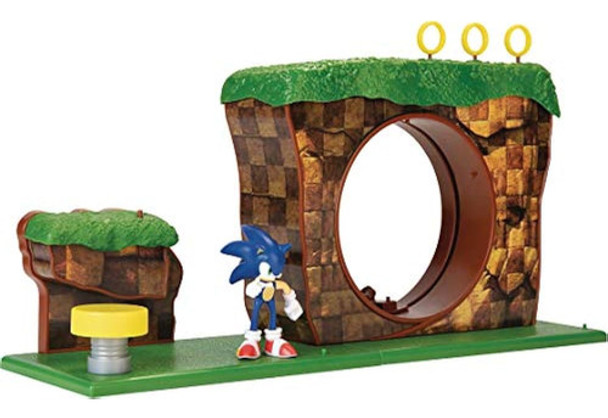 Juego De Sonic The Hedgehog Green Hill Zone Con Figura De Ac 0